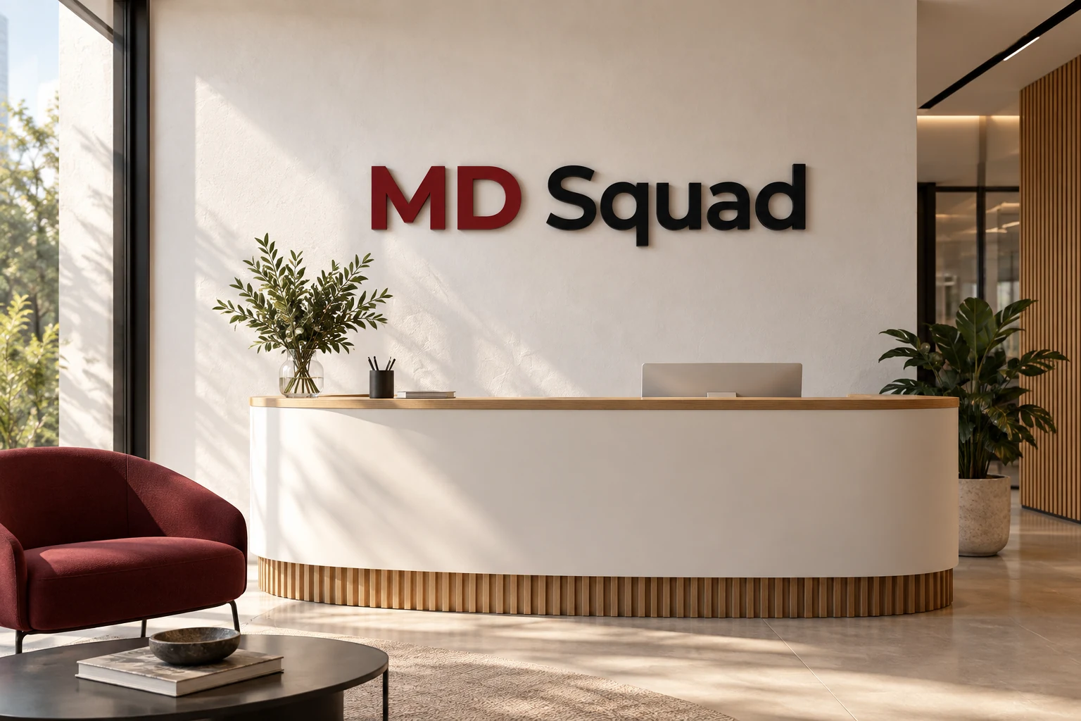 Mockup MD Squad: Recepção